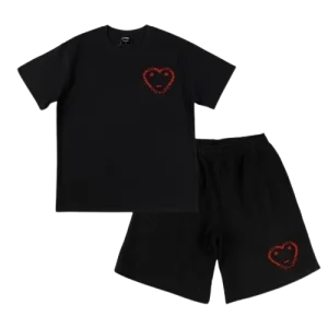 Carsicko Red Logo Black Short Set